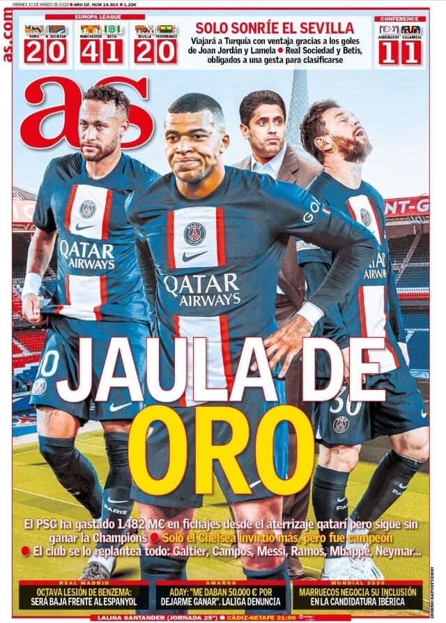 Portadas Deportivas Viernes 10/3/2023 Portadas Deportivas Viernes 10/3/2023