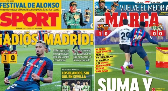 Portadas Deportivas Lunes 6/3/2023