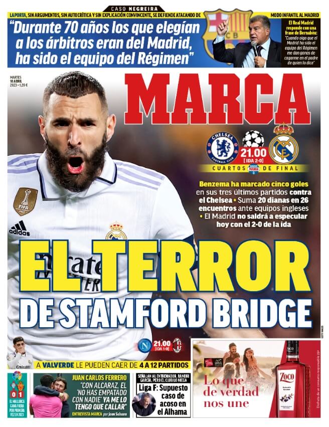 Portadas Deportivas Martes 18/4/2023 Portadas Deportivas Martes 18/4/2023