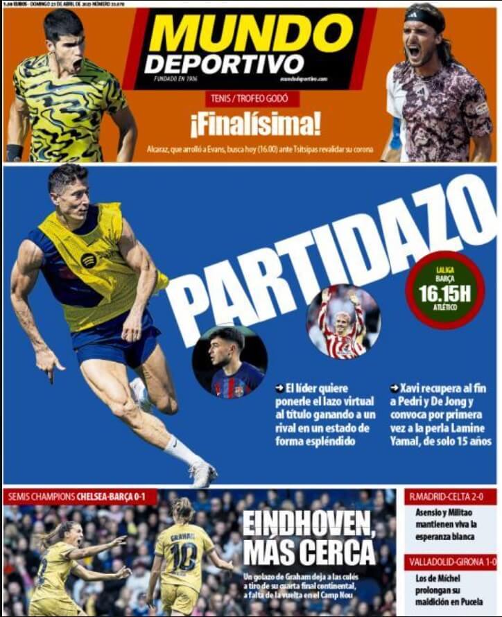 Portadas Deportivas Domingo 23/4/2023