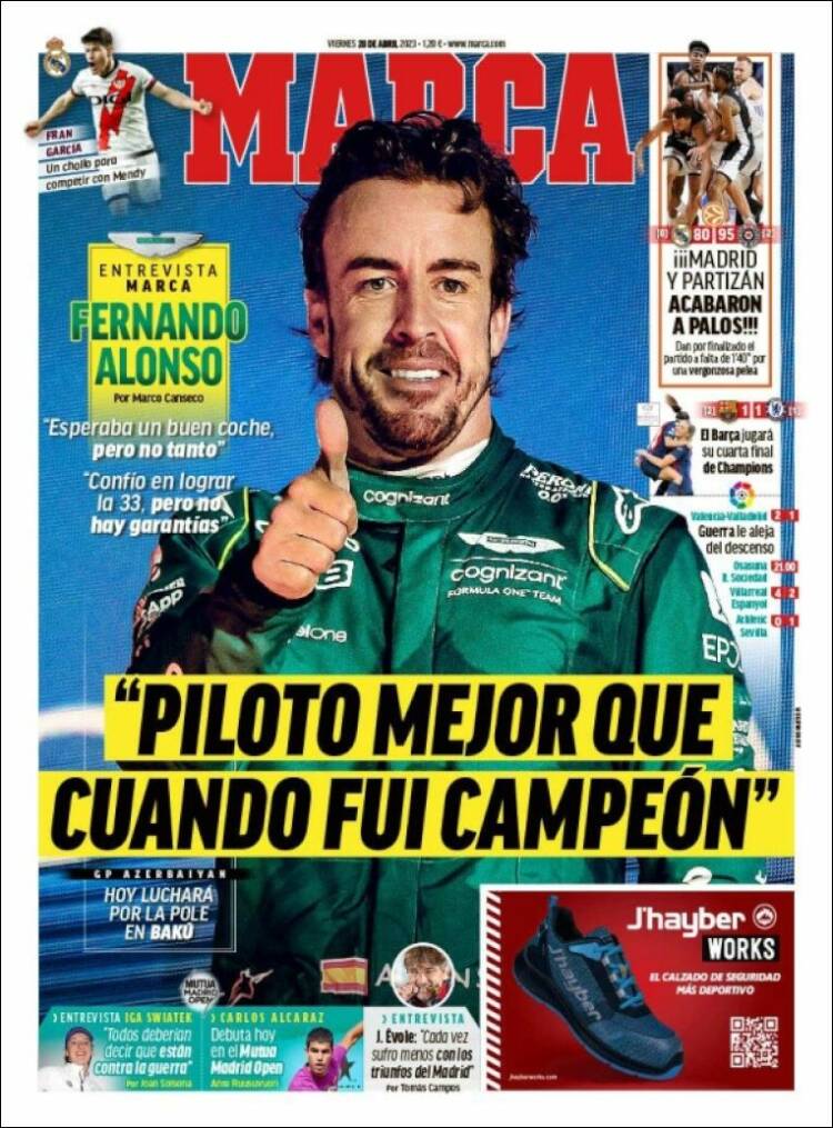 Portadas Deportivas Viernes 28/4/2023
