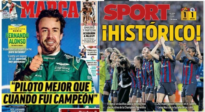Portadas Deportivas Viernes 28/4/2023