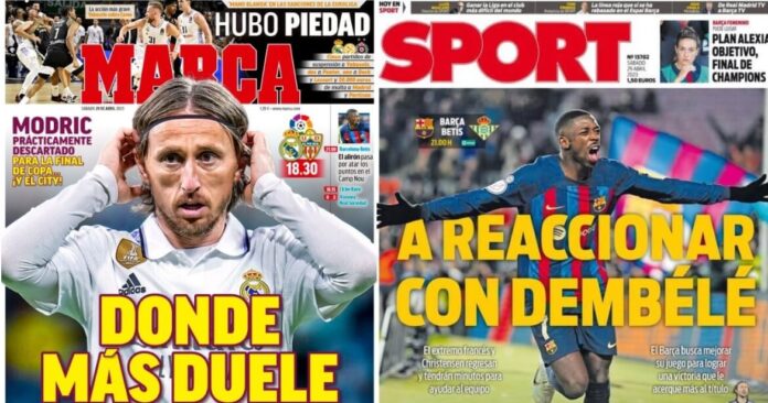 Portadas Deportivas Sábado 29/4/2023