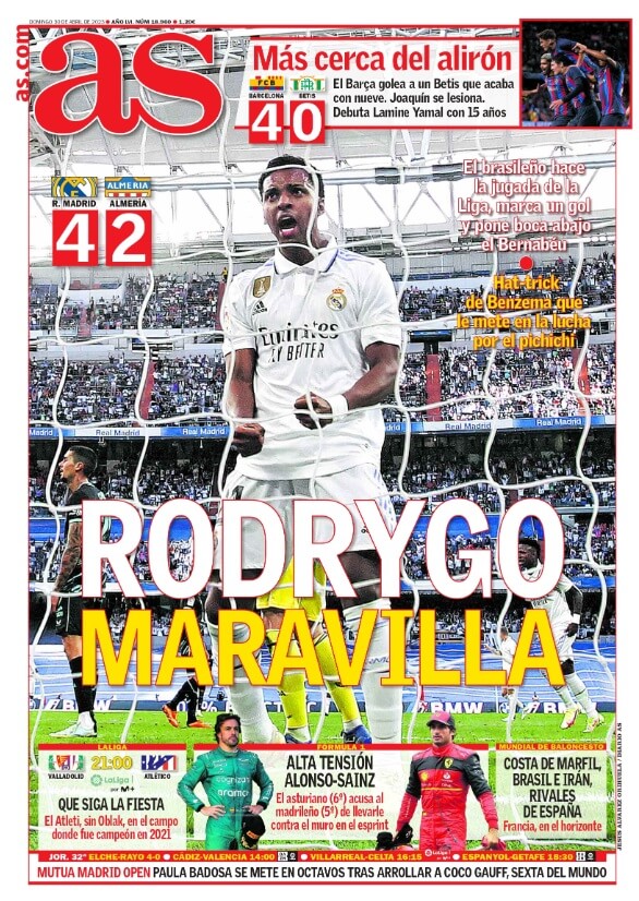 Portadas Deportivas Domingo 30/4/2023 