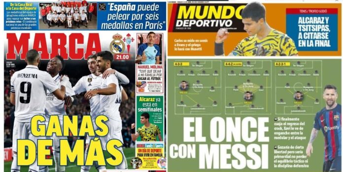 Portadas Deportivas Sábado 22/4/2023