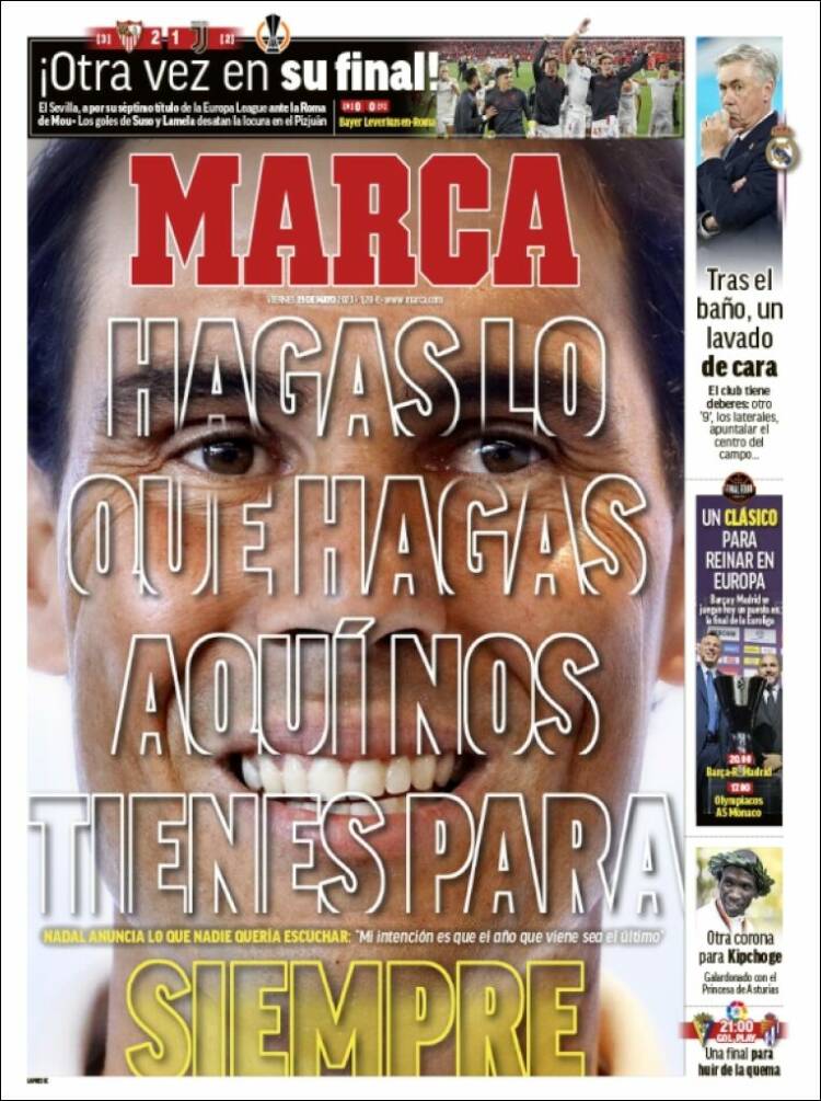 Portadas Deportivas Viernes 19/5/2023 Portadas Deportivas Viernes 19/5/2023