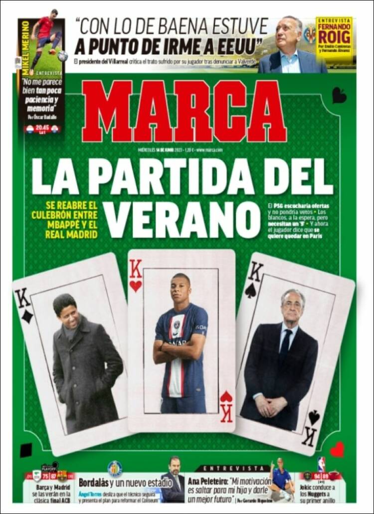 Portadas Deportivas Miércoles 14/6/2023 Portadas Deportivas Miércoles 14/6/2023