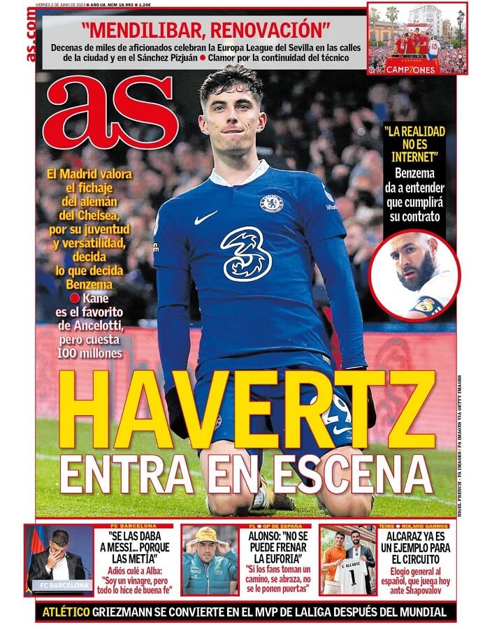 Portadas Deportivas Viernes 2/6/2023 Portadas Deportivas Viernes 2/6/2023