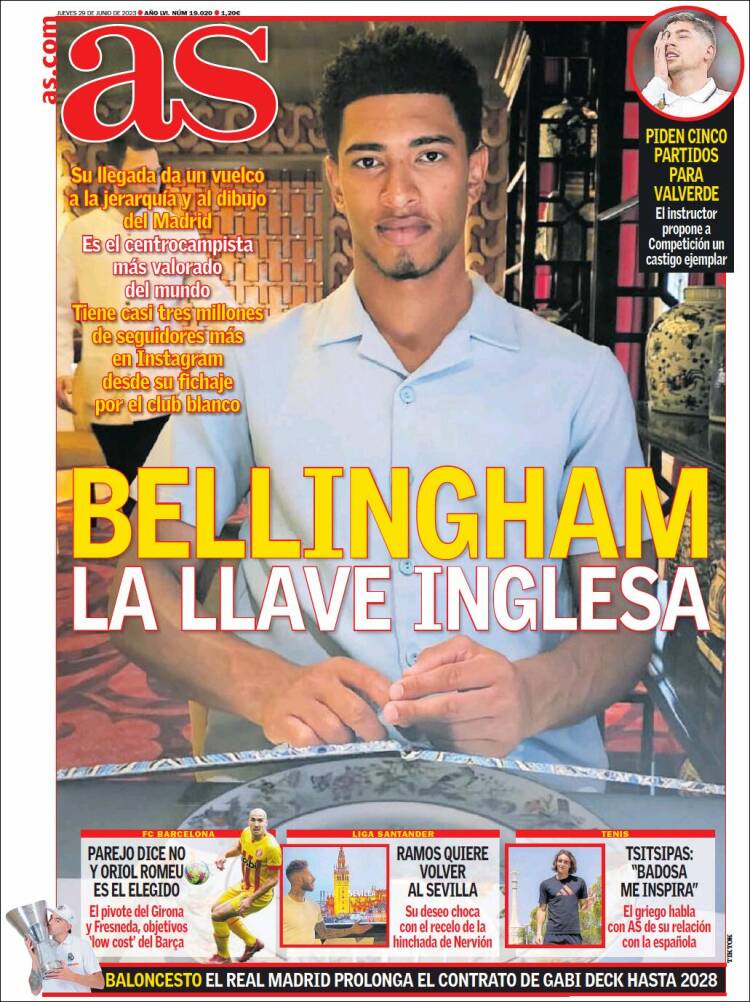 Portadas Deportivas Jueves 29/6/2023 Portadas Deportivas Jueves 29/6/2023