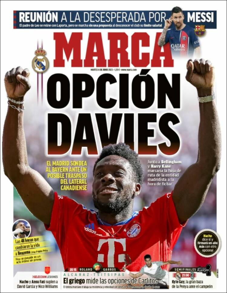 Portadas Deportivas Martes 6/6/2023 