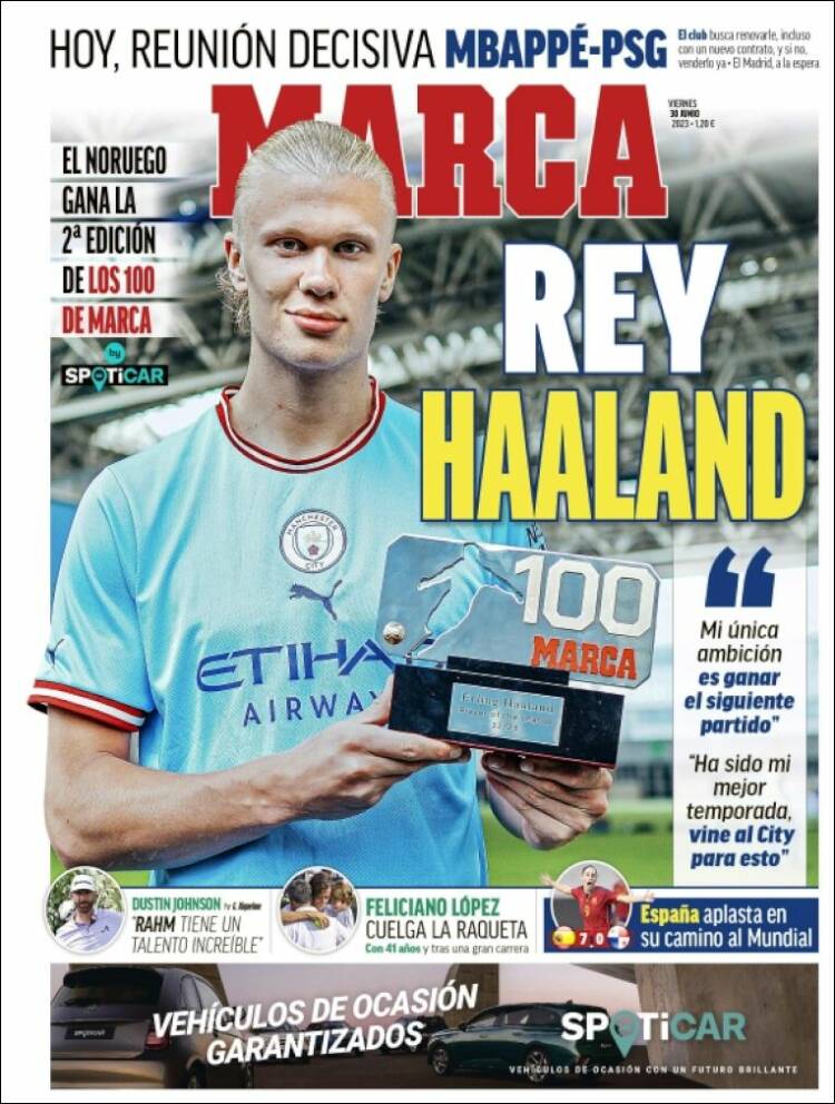 Portadas Deportivas Viernes 30/6/2023