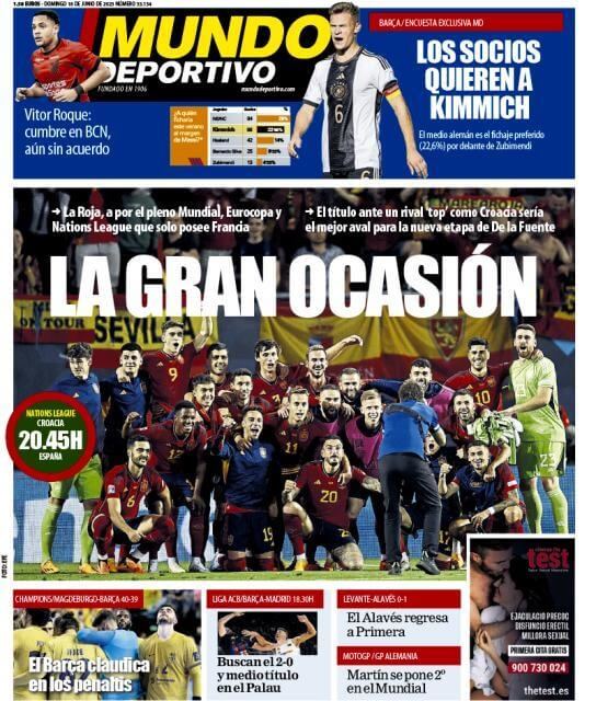 Portadas Deportivas Domingo 18/6/2023
