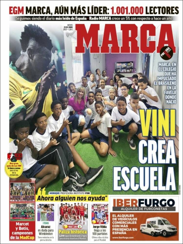 Portadas Deportivas Jueves 29/6/2023 Portadas Deportivas Jueves 29/6/2023