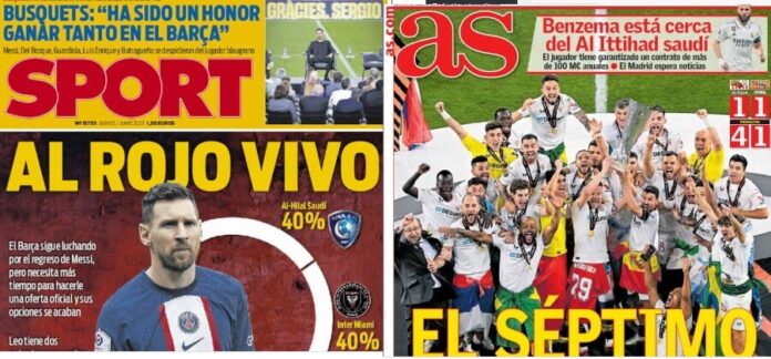 Portadas Deportivas Jueves 1/6/2023
