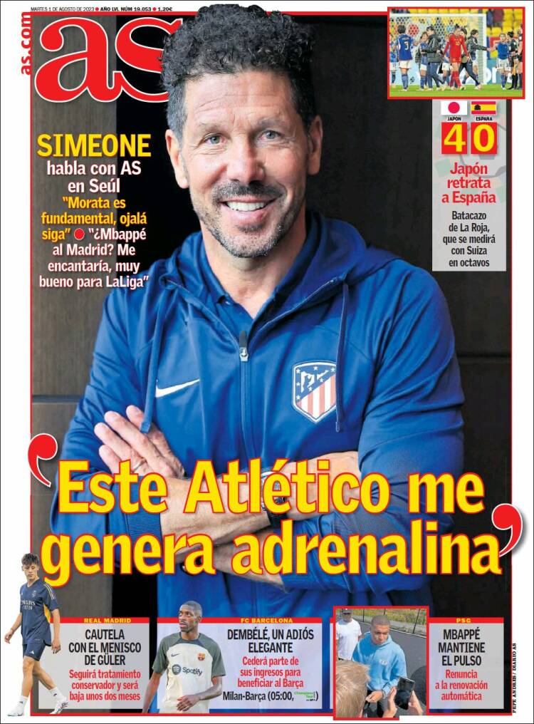 Portadas Deportivas Martes 1/8/2023 Portadas Deportivas Martes 1/8/2023