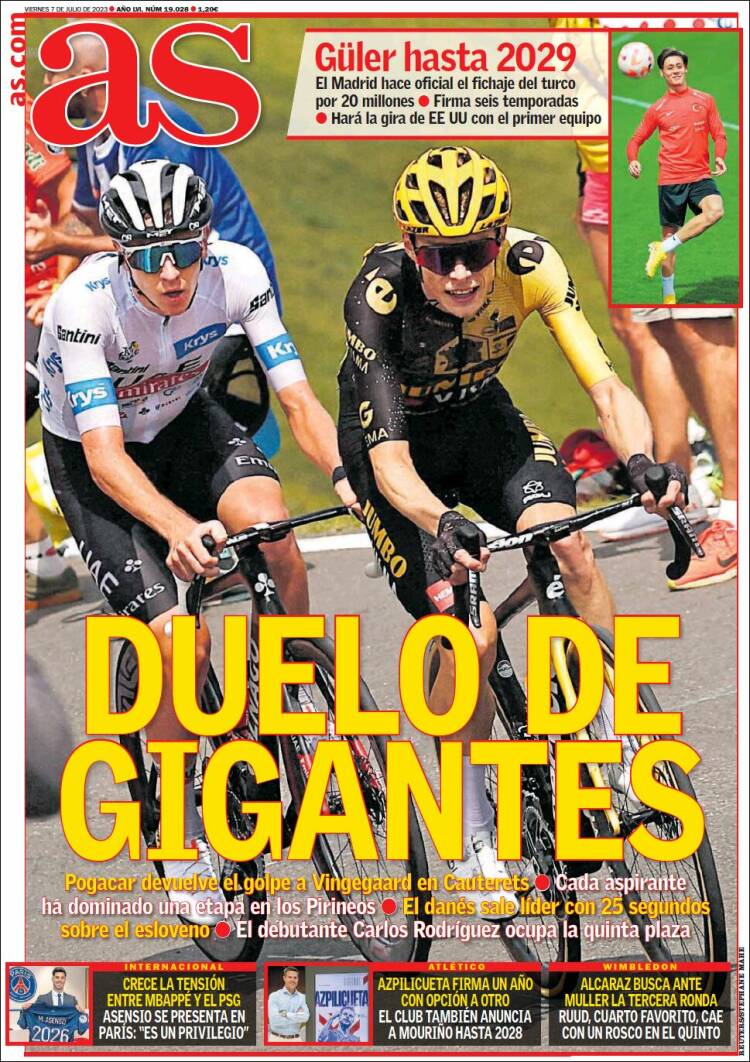 Portadas Deportivas Viernes 7/7/2023 Portadas Deportivas Viernes 7/7/2023