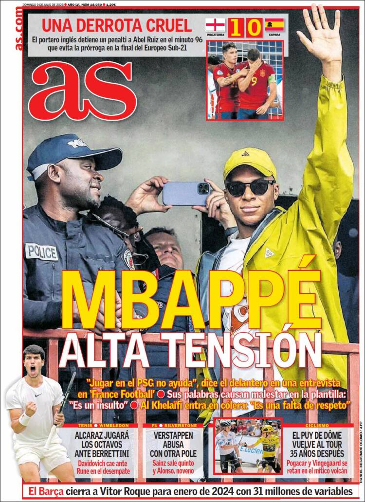 Portadas Deportivas Domingo 9/7/2023 Portadas Deportivas Domingo 9/7/2023