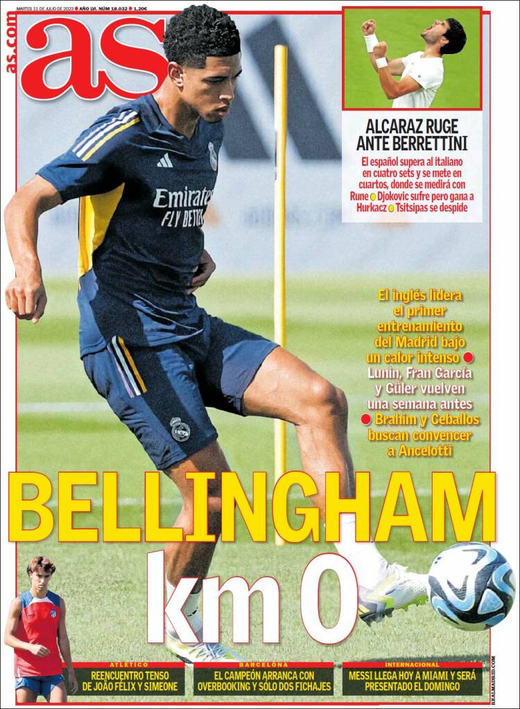 Portadas Deportivas Martes 11/7/2023