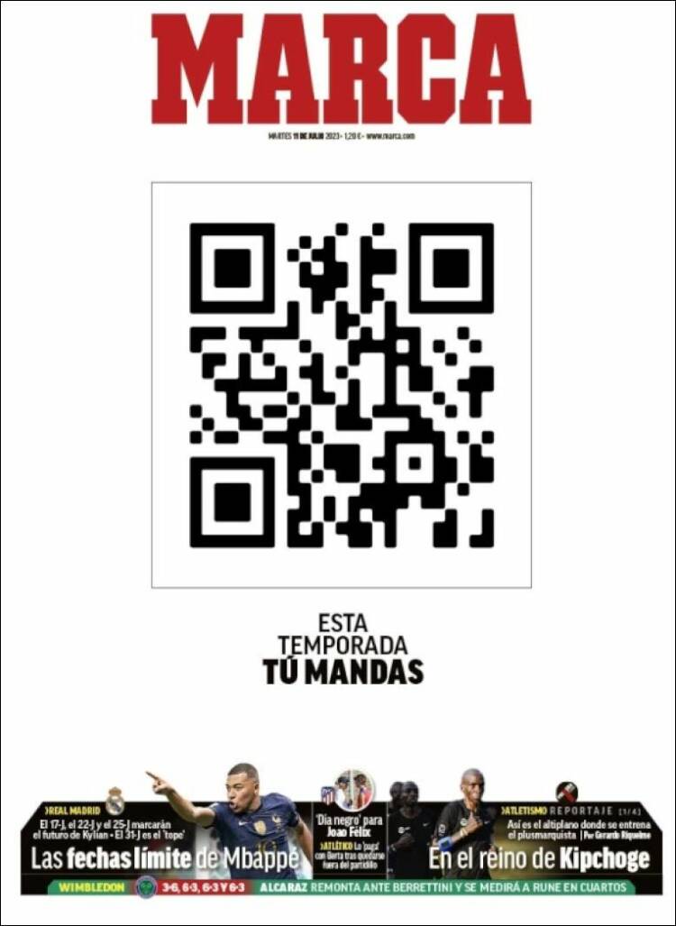 Portadas Deportivas Martes 11/7/2023