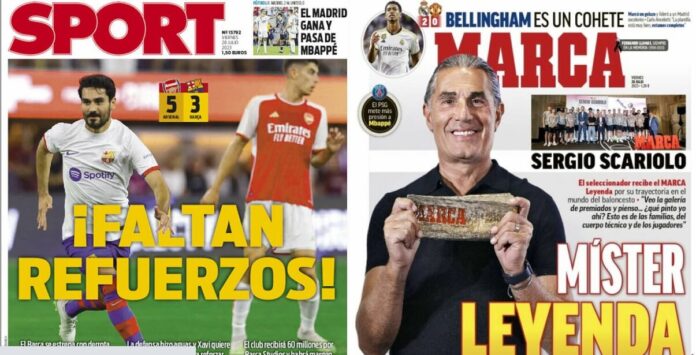 Portadas Deportivas Viernes 28/7/2023 Portadas Deportivas Viernes 28/7/2023