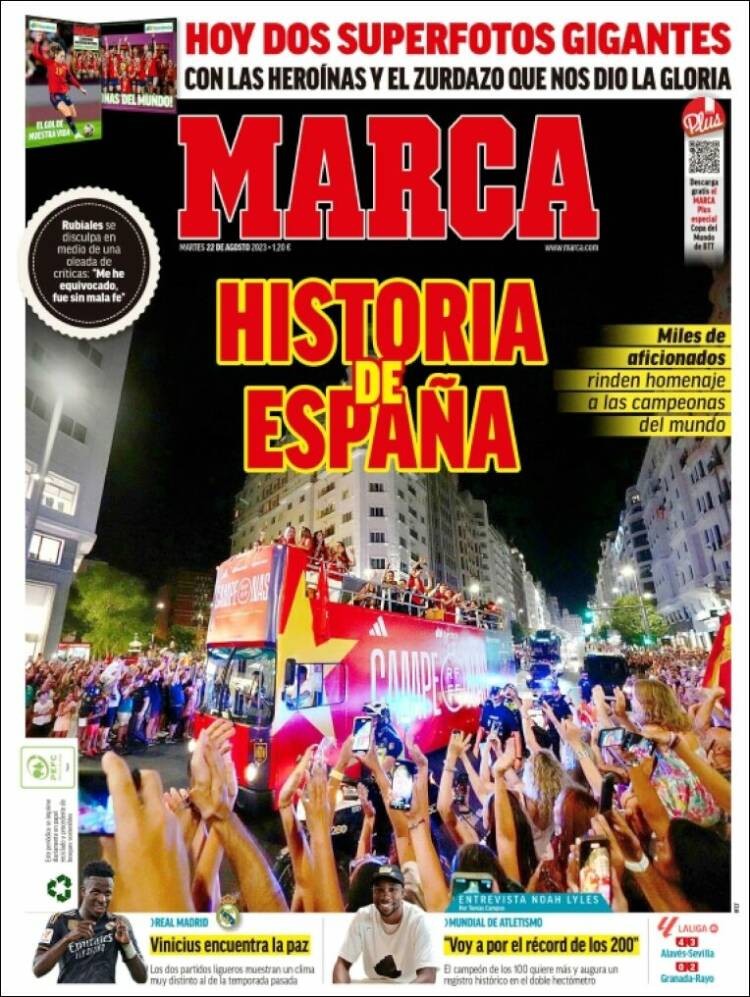 Portadas Deportivas Martes 22/8/2023 Portadas Deportivas Martes 22/8/2023