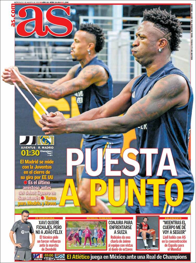 Portadas Deportivas Miércoles 2/8/2023 Portadas Deportivas Miércoles 2/8/2023