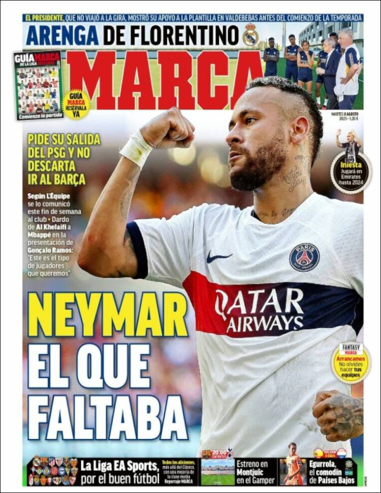 Portadas Deportivas Martes 8/8/2023 Portadas Deportivas Martes 8/8/2023