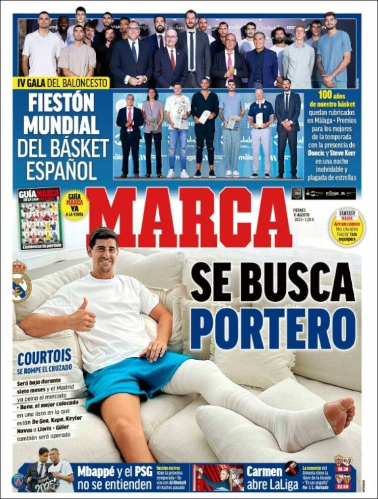 Portadas Deportivas Viernes 11/8/2023