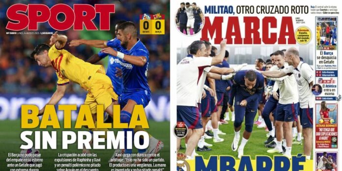 Portadas Deportivas Lunes 14/8/2023