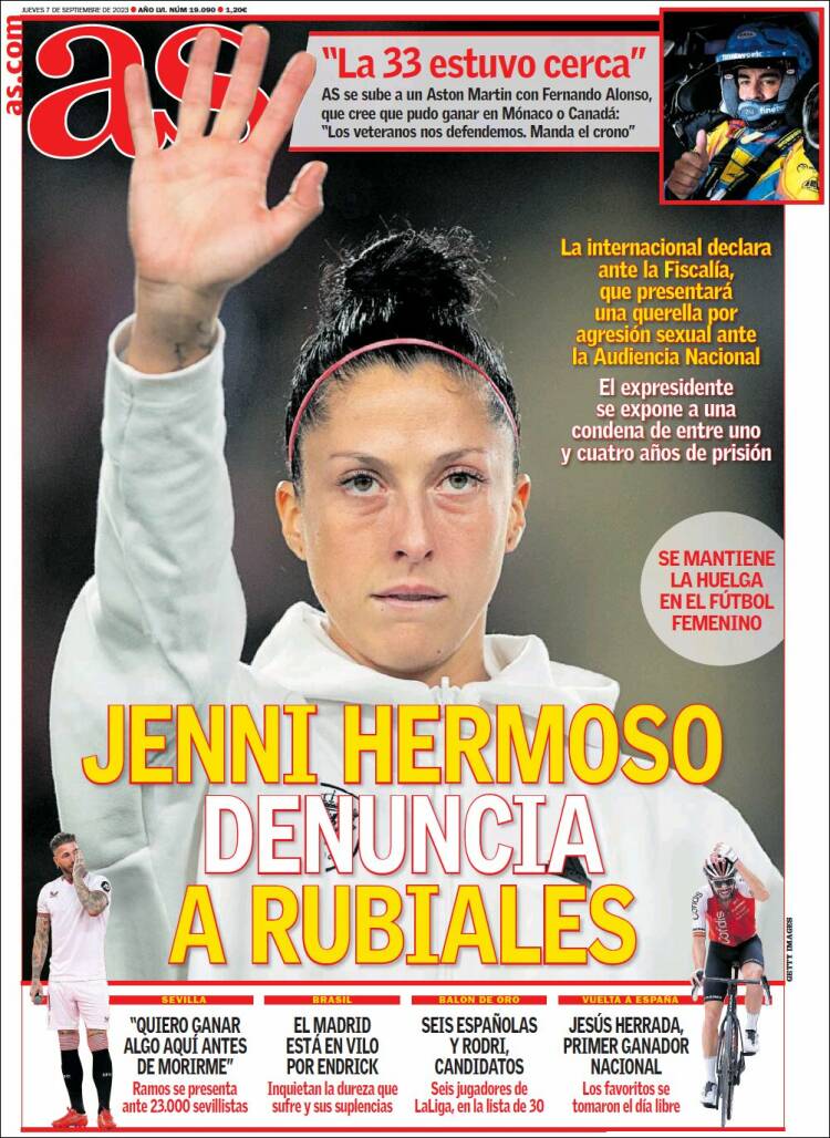 Portadas Deportivas Jueves 7/9/2023 Portadas Deportivas Jueves 7/9/2023