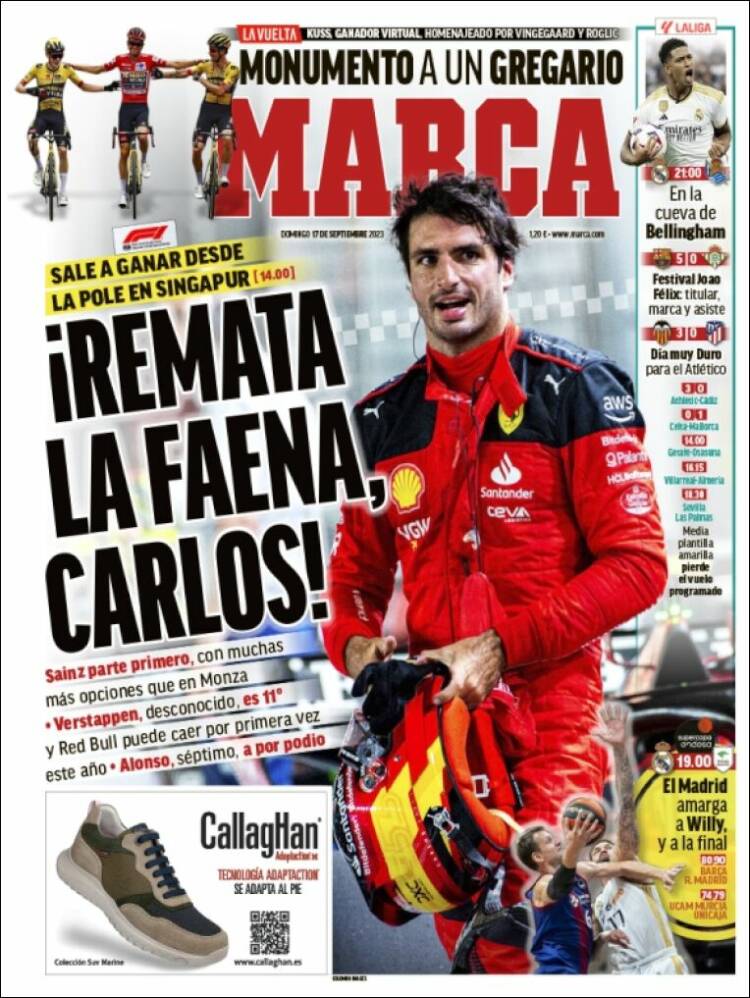 Portadas Deportivas Domingo 17/9/2023 Portadas Deportivas Domingo 17/9/2023