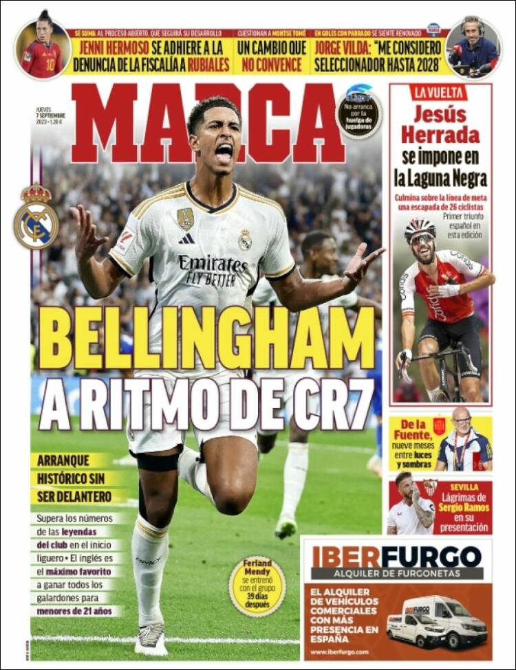 Portadas Deportivas Jueves 7/9/2023 Portadas Deportivas Jueves 7/9/2023