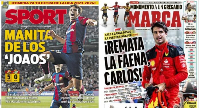Portadas Deportivas Domingo 17/9/2023 Portadas Deportivas Domingo 17/9/2023