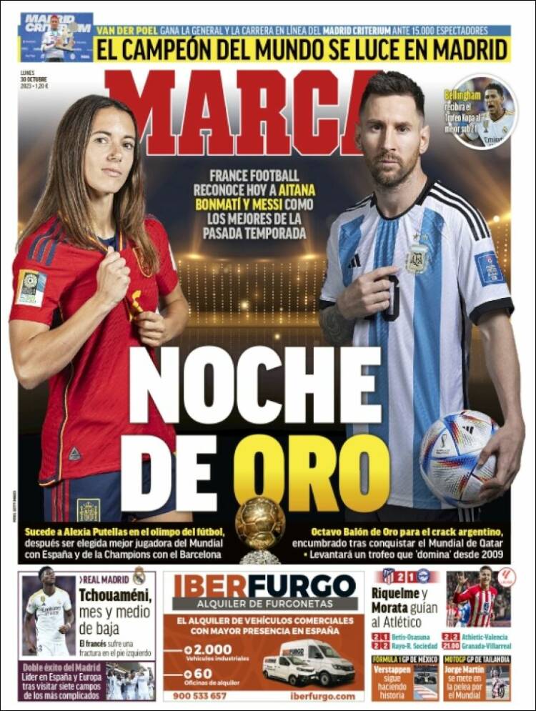 Portadas Deportivas Lunes 30/10/2023 Portadas Deportivas Lunes 30/10/2023