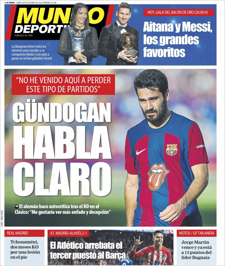 Portadas Deportivas Lunes 30/10/2023 Portadas Deportivas Lunes 30/10/2023
