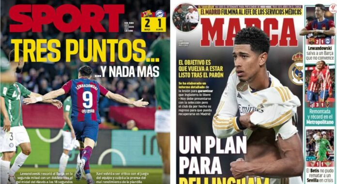 Portadas Deportivas Lunes 13/11/2023 Portadas Deportivas Lunes 13/11/2023