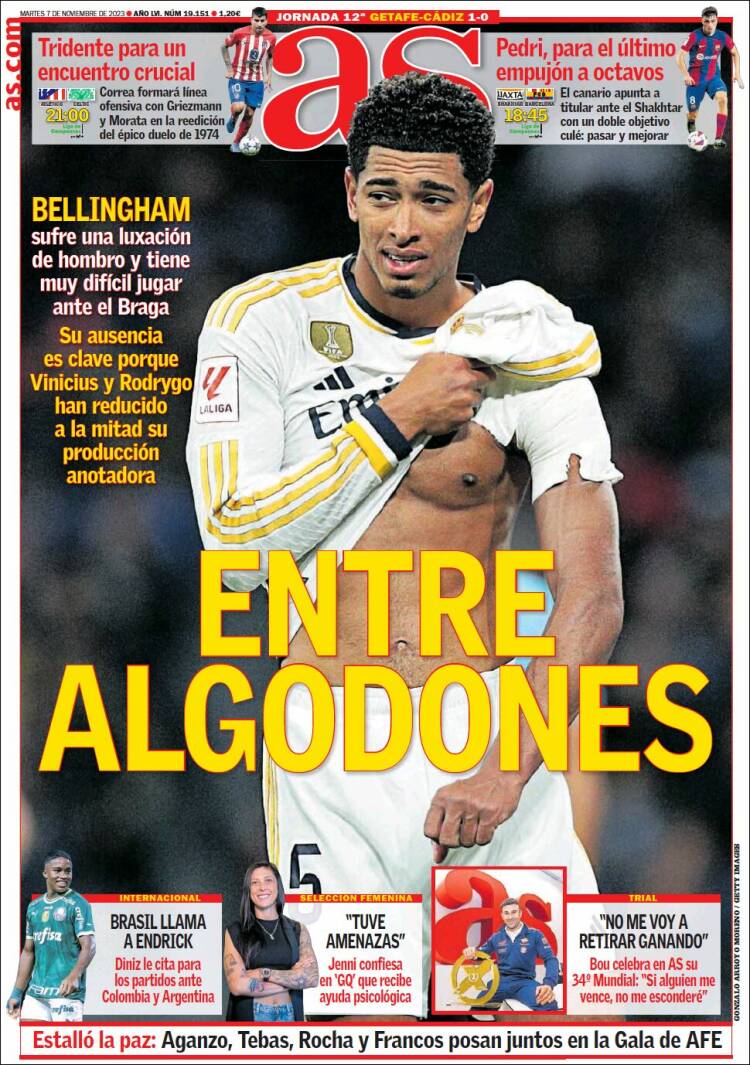Portadas Deportivas Martes 7/11/2023
