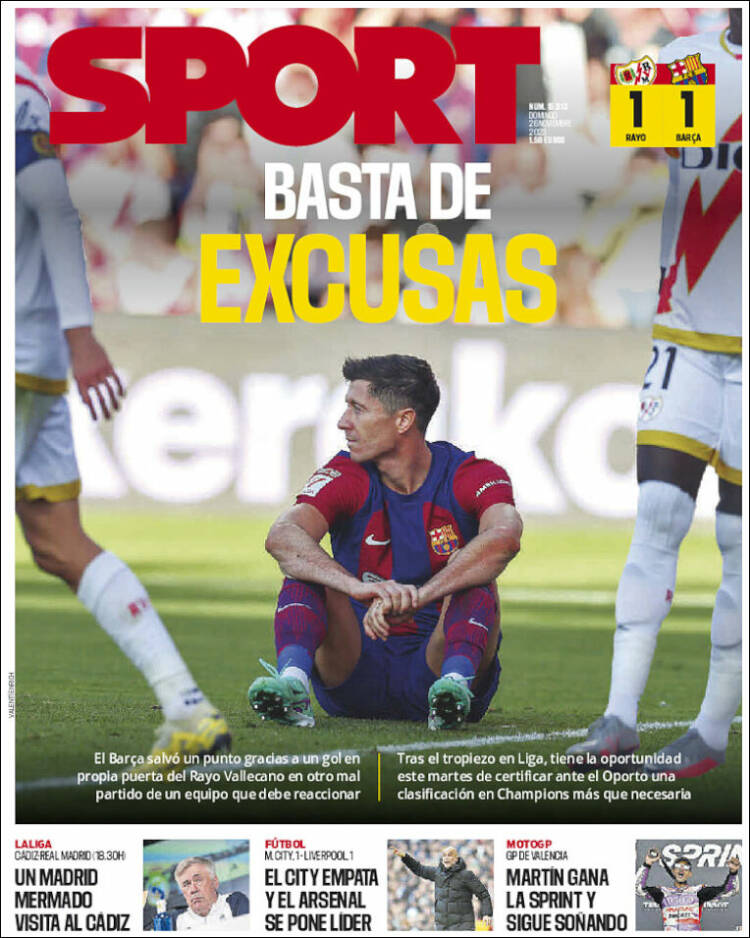 Portadas Deportivas Domingo 26/11/2023 Portadas Deportivas Domingo 26/11/2023