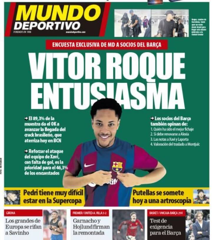 Portadas Deportivas Miércoles 27/12/2023 
