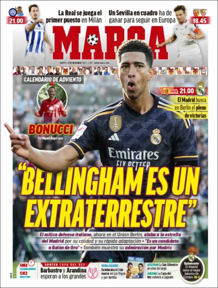 Portadas Deportivas Martes 12/12/2023 Portadas Deportivas Martes 12/12/2023