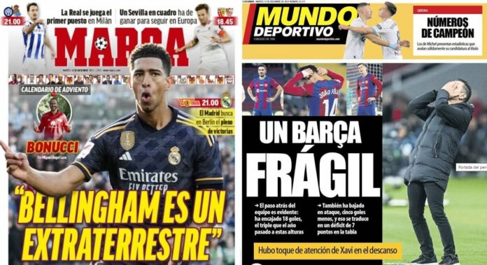 Portadas Deportivas Martes 12/12/2023 Portadas Deportivas Martes 12/12/2023