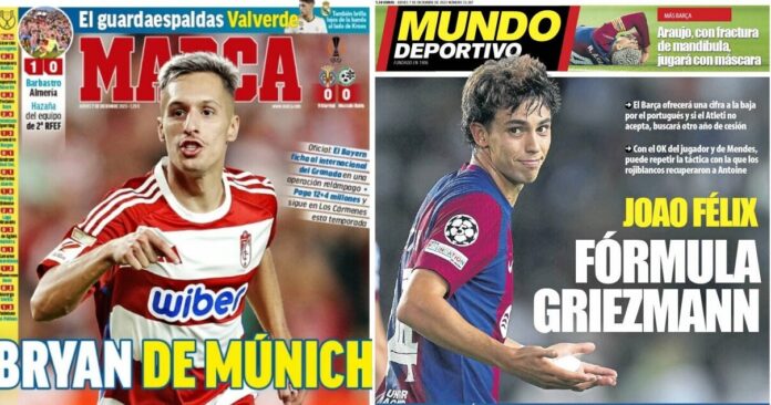 Portadas Deportivas Jueves 7/12/2023
