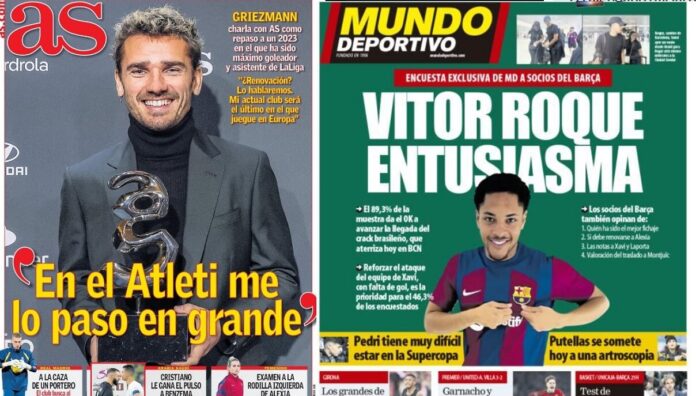 Portadas Deportivas Miércoles 27/12/2023