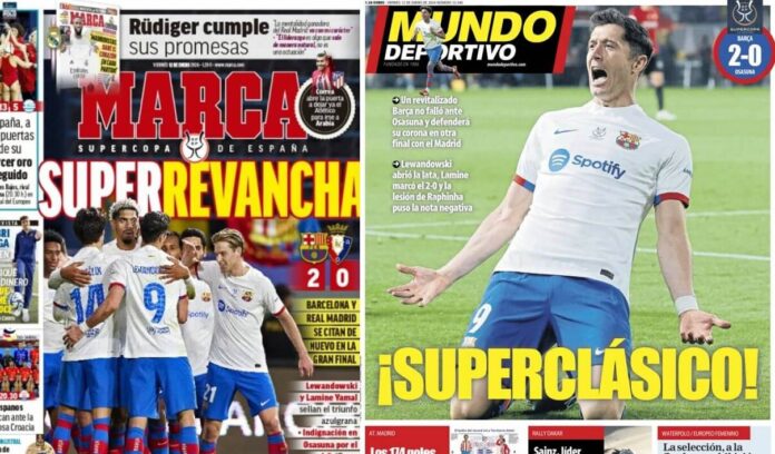 Portadas Deportivas Viernes 12/1/2024 Portadas Deportivas Viernes 12/1/2024