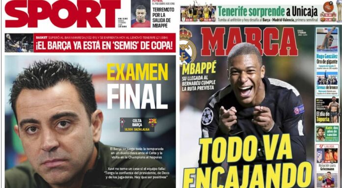 Portadas Deportivas Sábado 17/2/2024