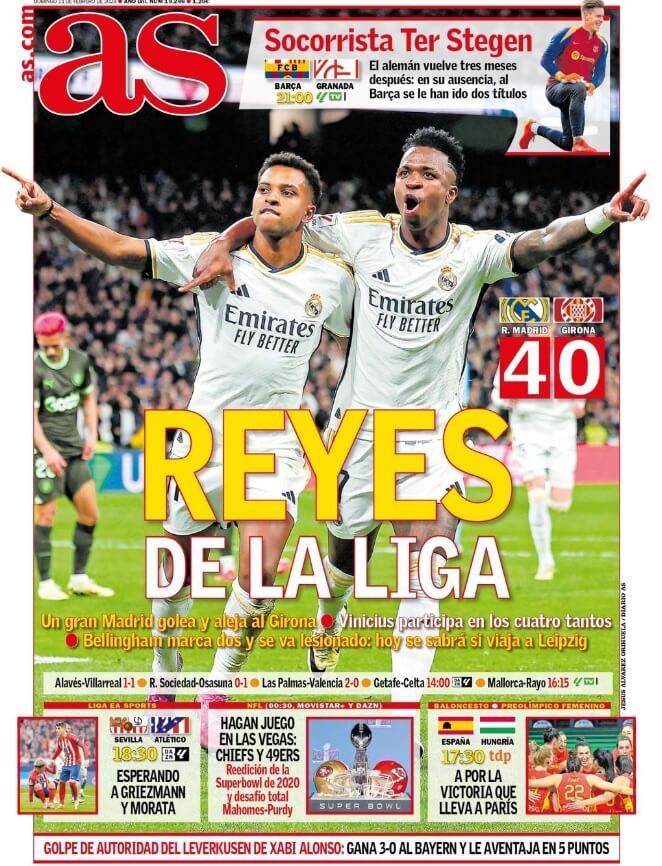 Portadas Deportivas Domingo 11/2/2024 