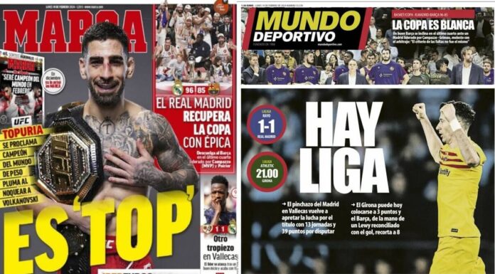 Portadas Deportivas Lunes 19/2/2024 Portadas Deportivas Lunes 19/2/2024