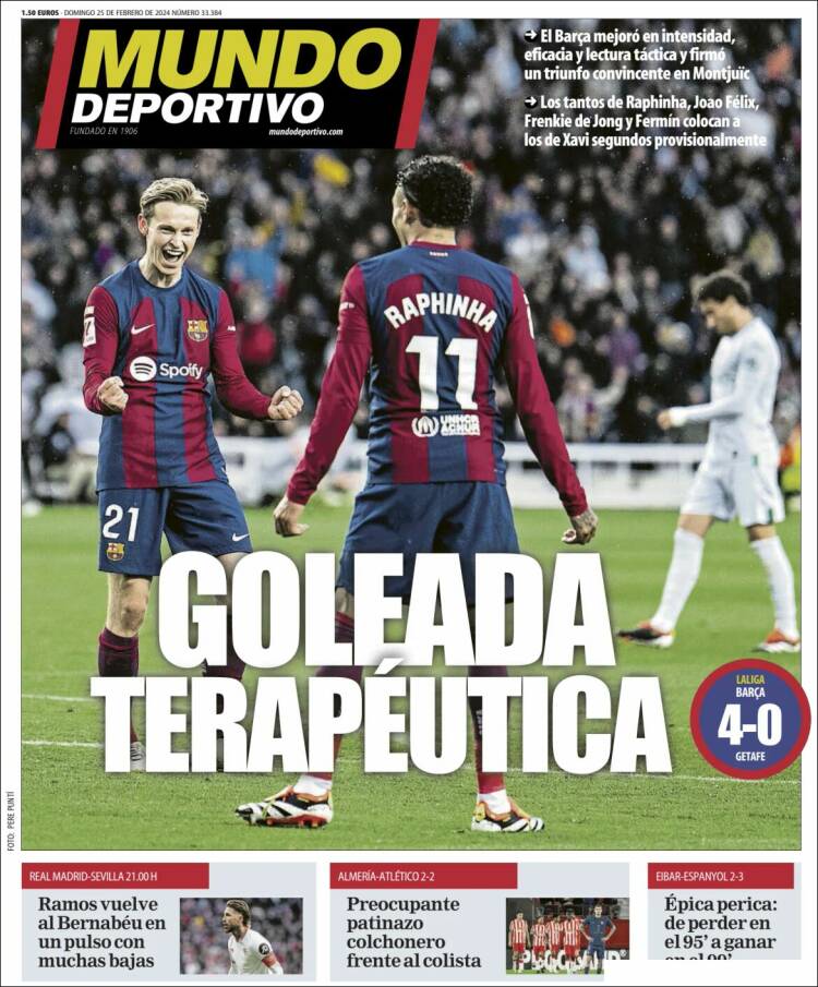 Portadas Deportivas Domingo 25/2/2024 Portadas Deportivas Domingo 25/2/2024