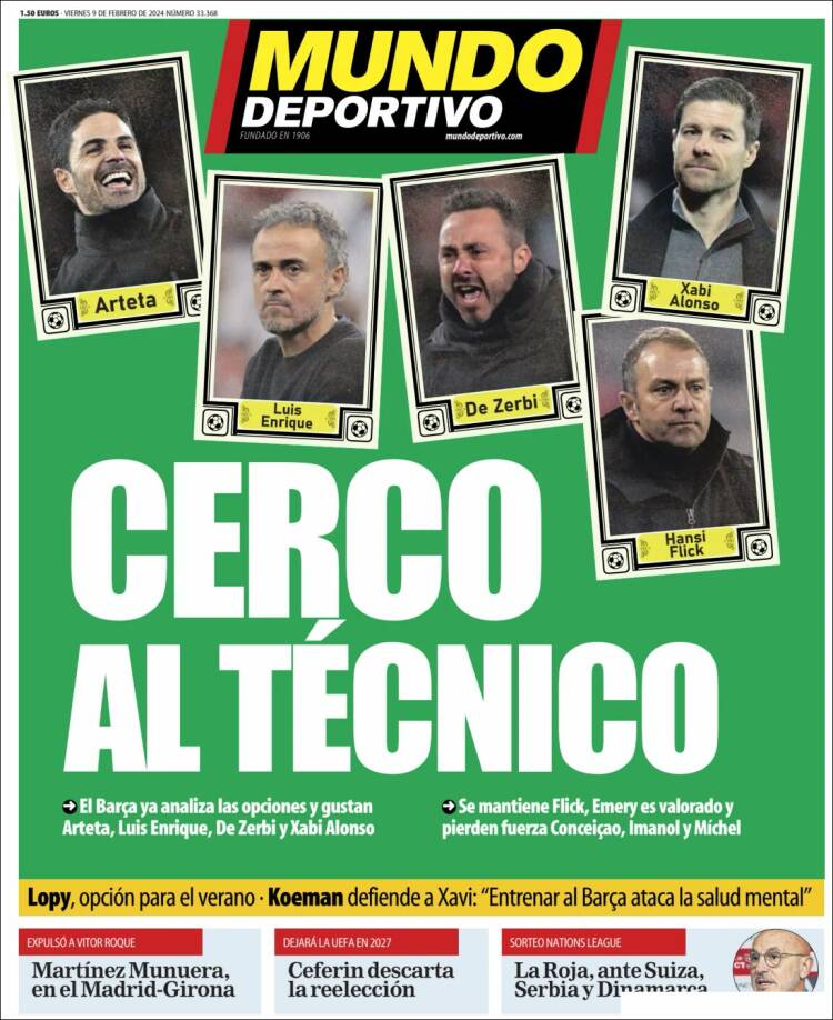 Portadas Deportivas Viernes 9/2/2024 Portadas Deportivas Viernes 9/2/2024