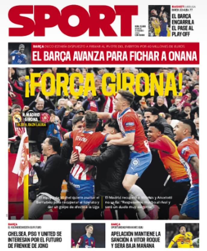 Portadas Deportivas Sábado 10/2/2024